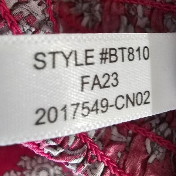 J.Crew Long Sleeve Ruffleneck Top in Liberty Summer Blooms Fabric Size XXL - Picture 7 of 8